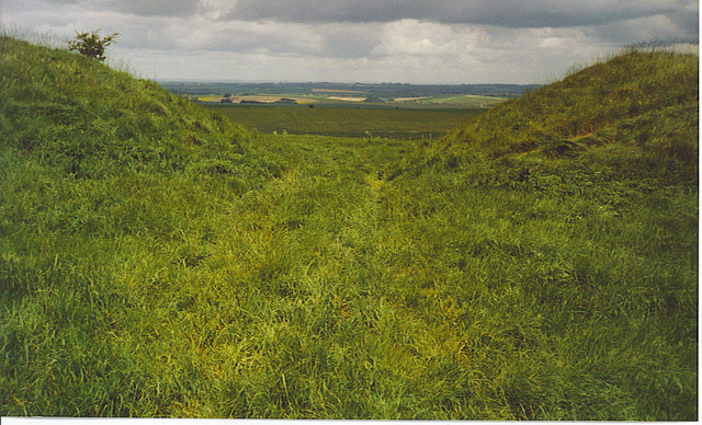 File:A Gap in the Wansdyke, North of Milk Hill. - geograph.org.uk - 185565.jpg