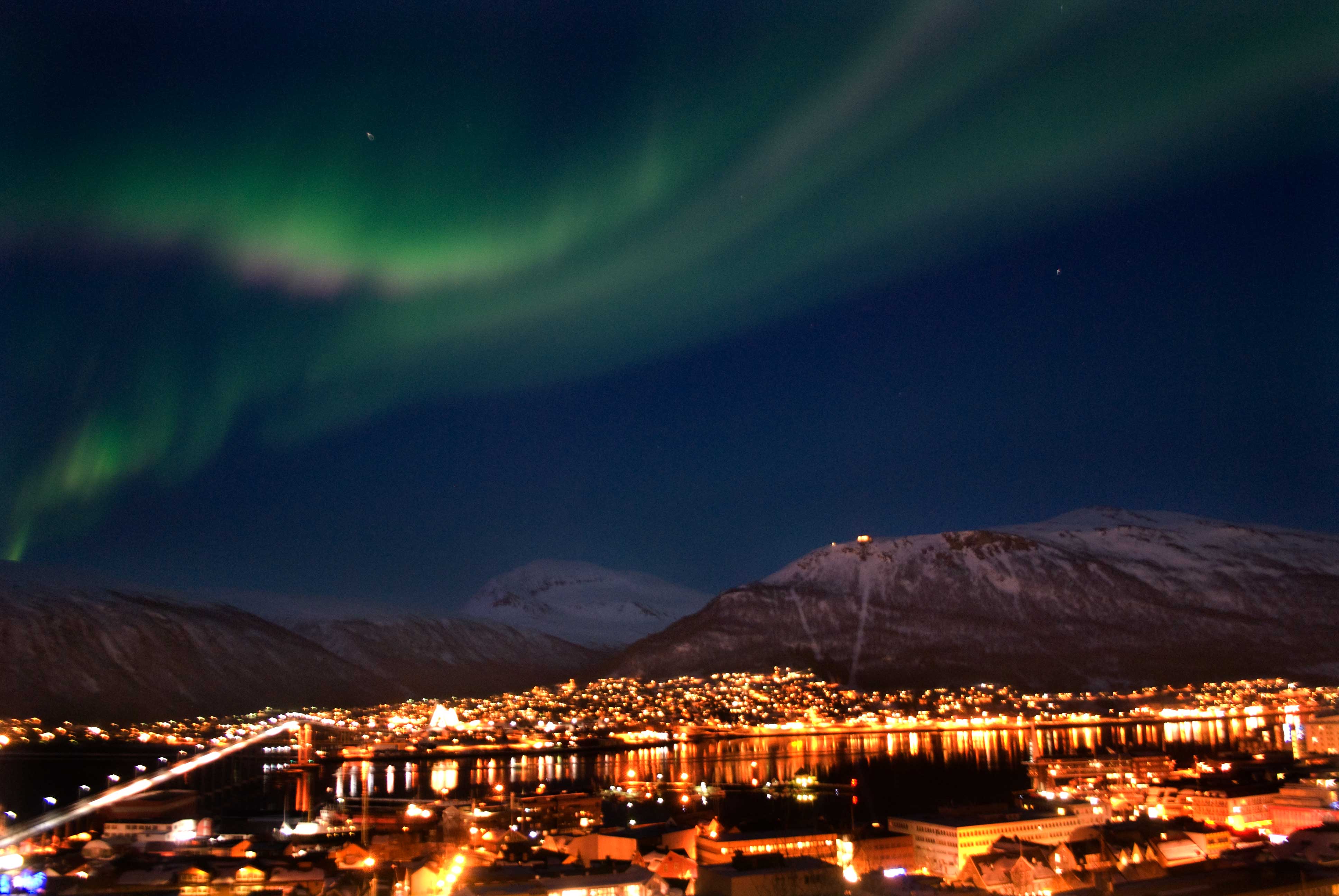 Northern lights over Tromsø