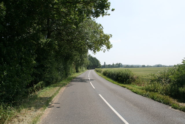 File:B4449 heading from Aston to Standlake - geograph.org.uk - 1430830.jpg