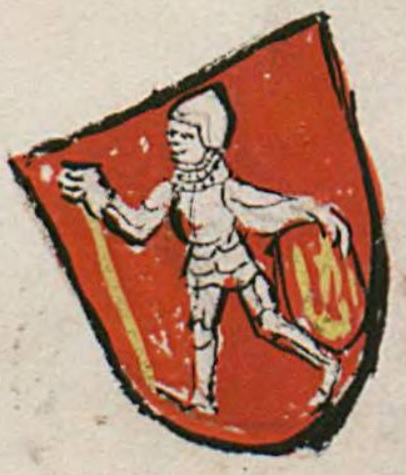 File:Coat of arms of Trakai with standing warrior and the Columns of Gediminas, 1440.jpg
