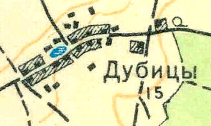 План деревни Дубицы. 1931 год
