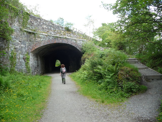 Footpath into the disused railway tunnel near Llyn Padarn - geograph.org.uk - 2455089