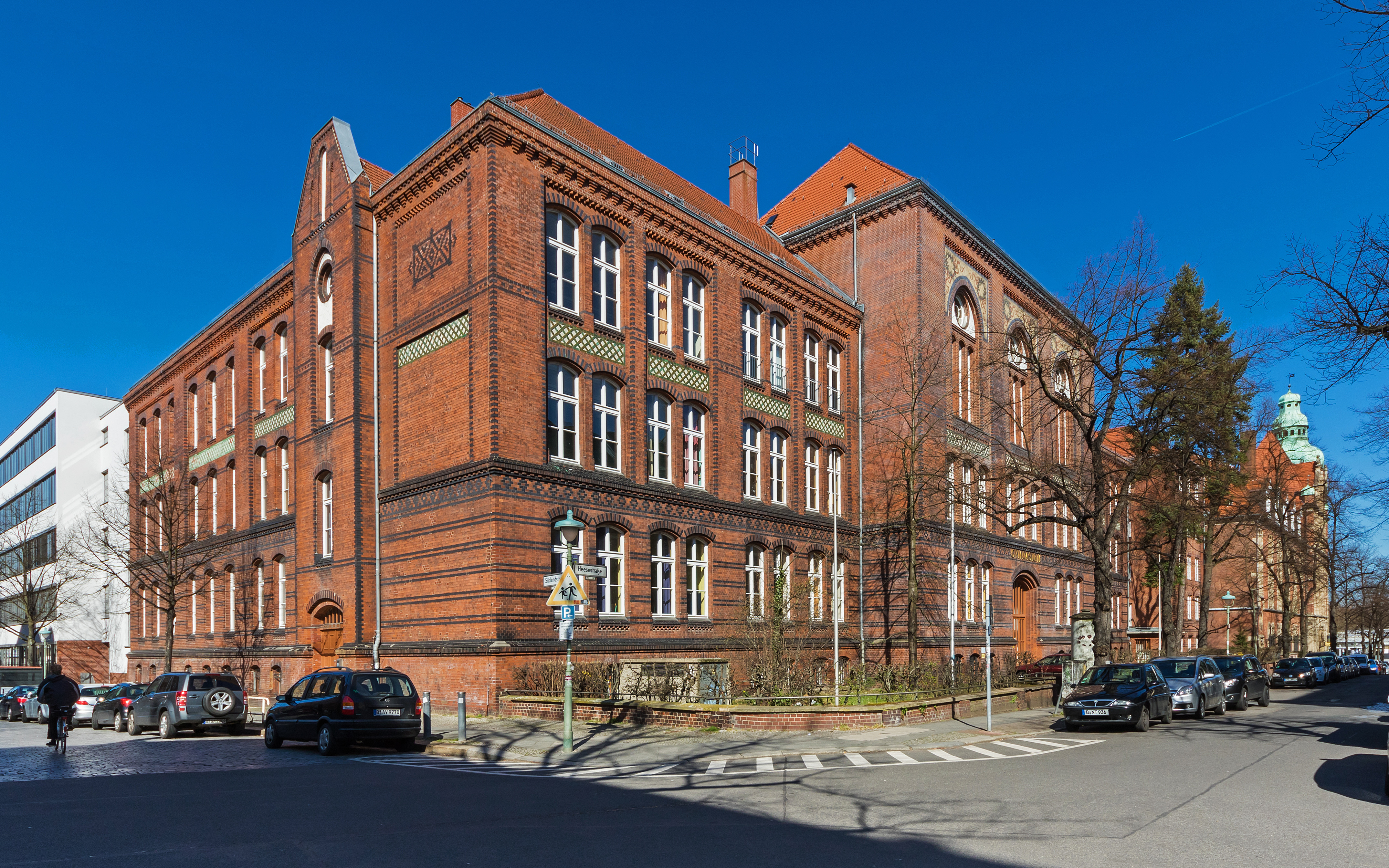 Das Gymnasium Steglitz in der Heesestraße/Südendstraße, Berlin-Steglitz