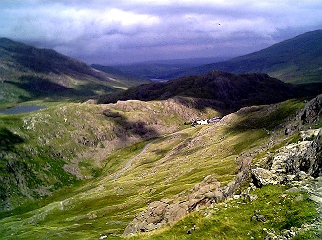 File:Looking down into Llanberis Pass - geograph.org.uk - 33615.jpg