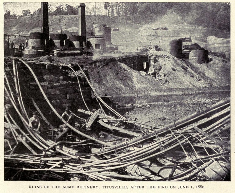 File:McLaurin(1902) pic.256 Titusville, PA, Ruins of the