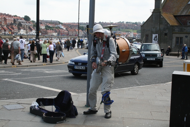 File:One Man Band at Whitby. - geograph.org.uk - 469721.jpg