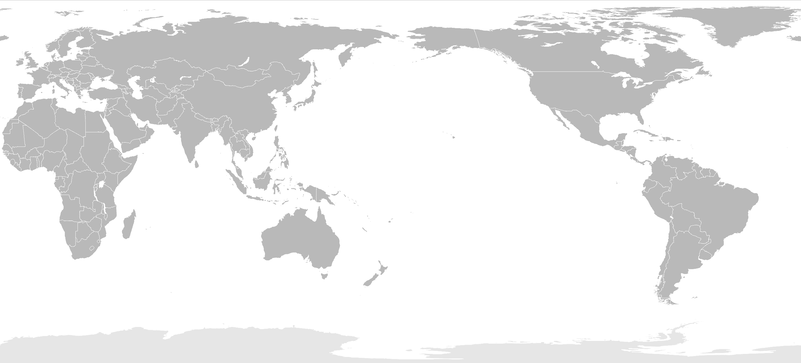 blank pacific ocean map