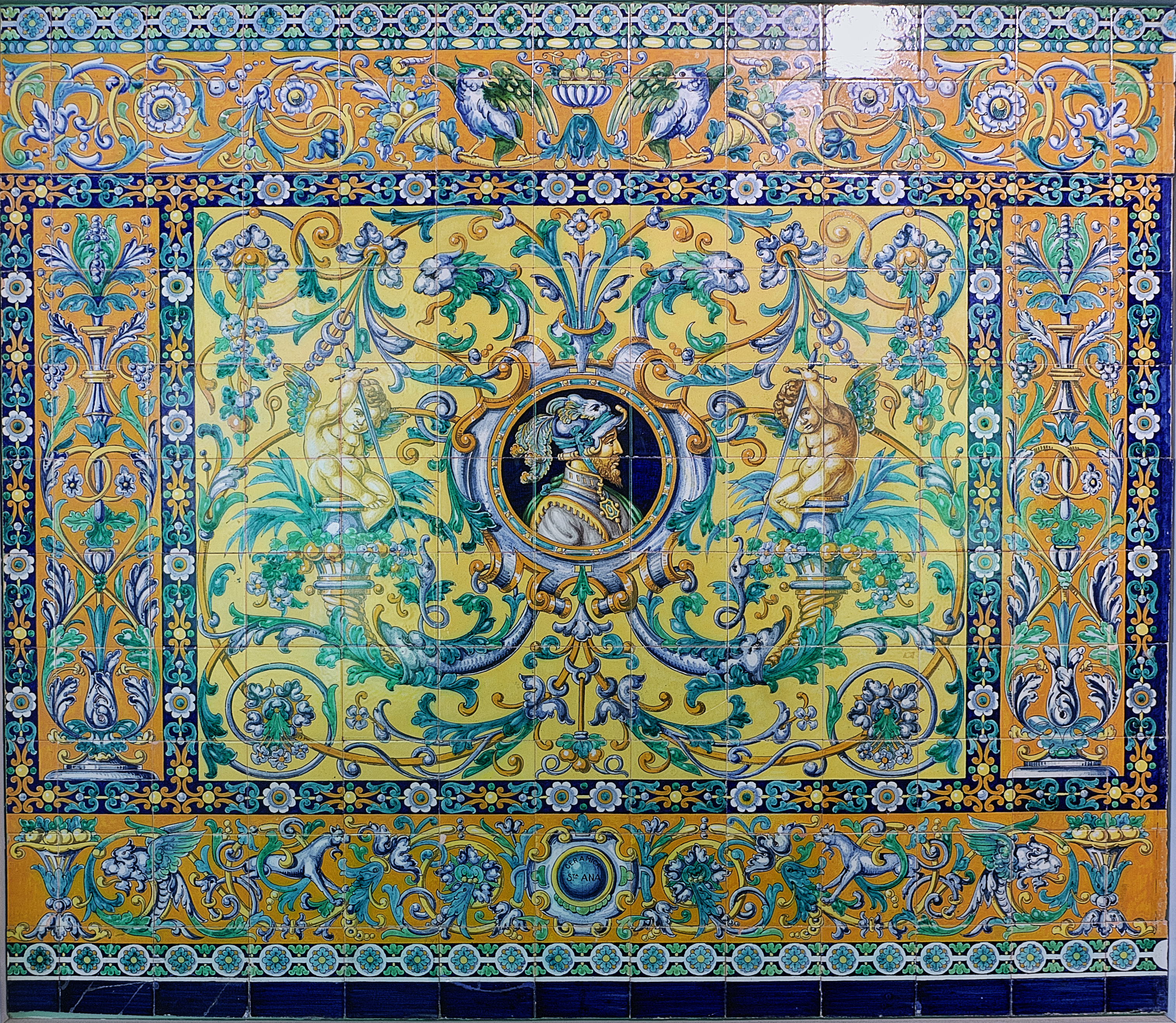 File:Panel de azulejos, Cerámica Santa Ana (Sevilla).jpg - Wikimedia Commons