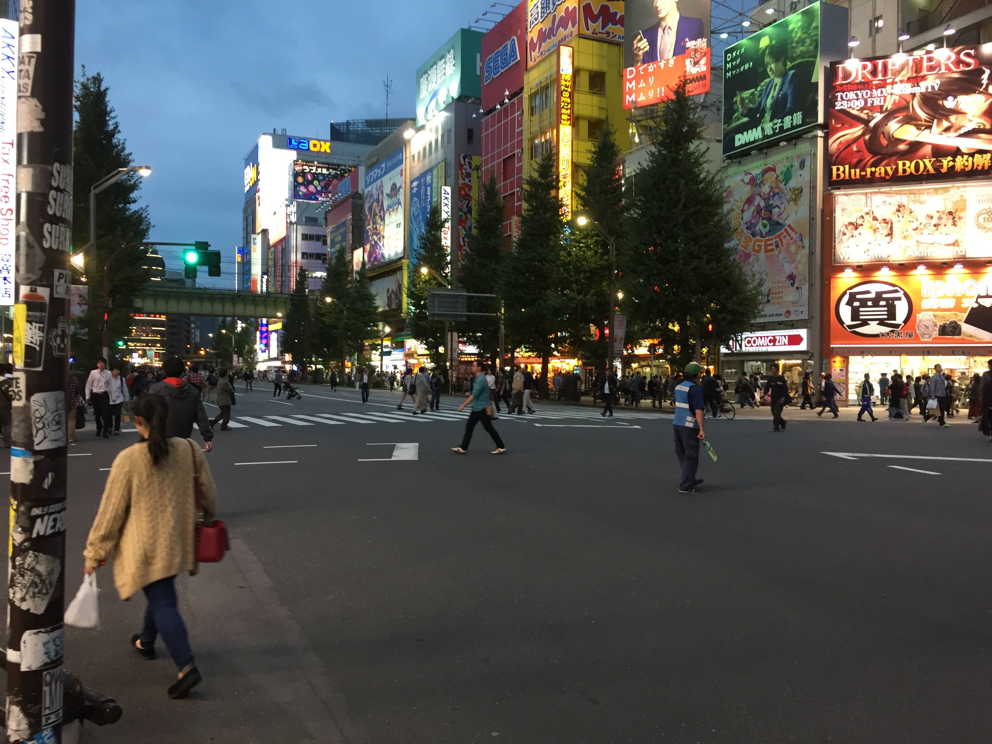 File Pedestrians On Cleared Akihabara Main Street Jpg Wikimedia Commons