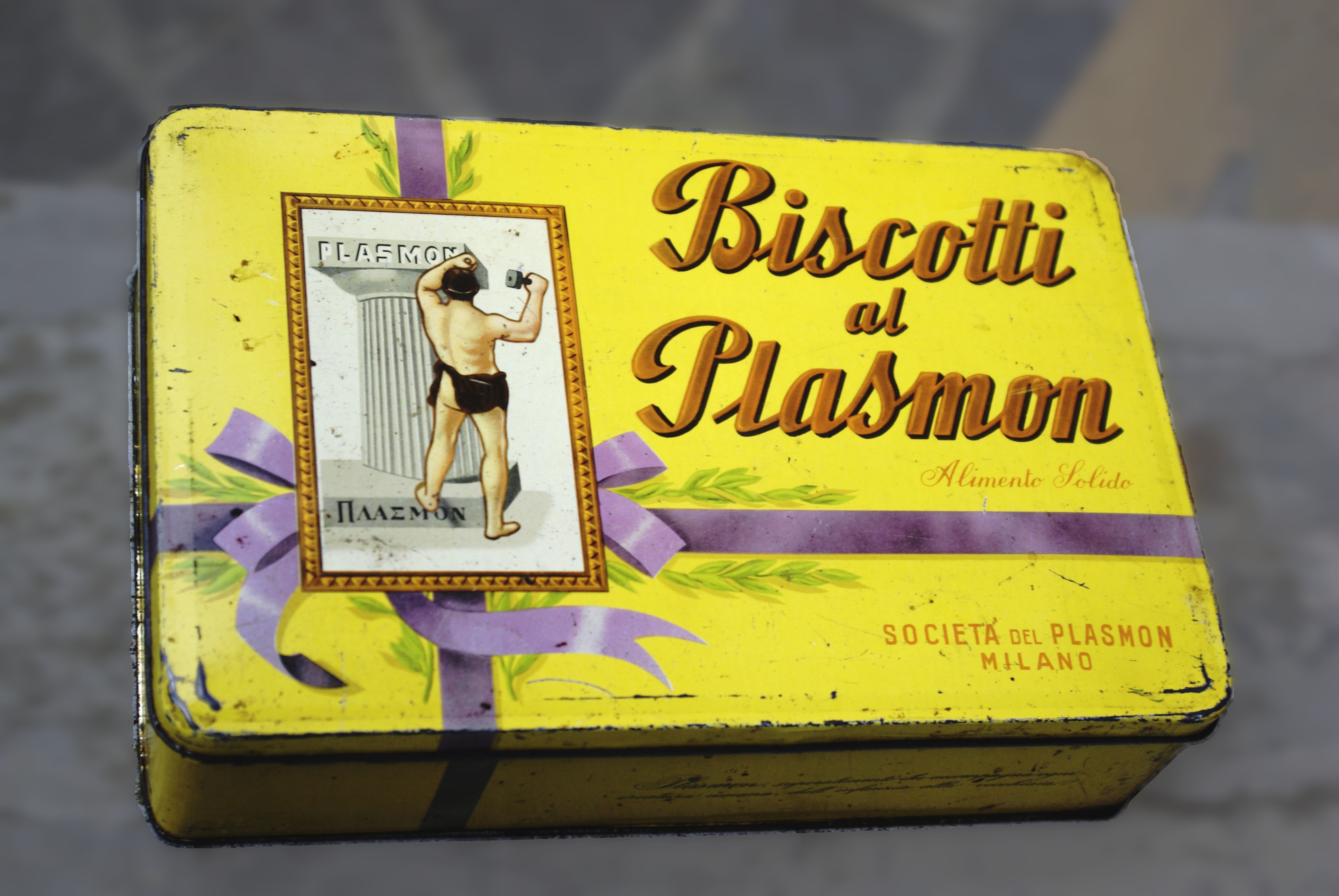 Scatola in latta biscotti Plasmon