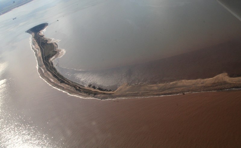 File:Spurn Peninsula, December 2013 tidal surge breach point, aerial 2018 - geograph.org.uk - 5718856.jpg