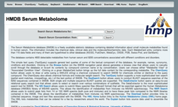 <span class="mw-page-title-main">Serum Metabolome Database</span>
