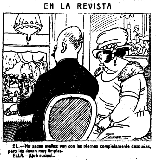 En la revista, 30 de junio de 1921.