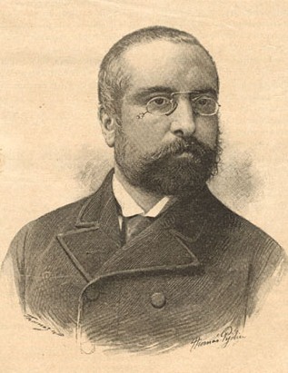 <small>Retrato de Arturo Campión tomado de <br>''La tradició catalana'', n.º{{esd}}1, abril 1893.</small>