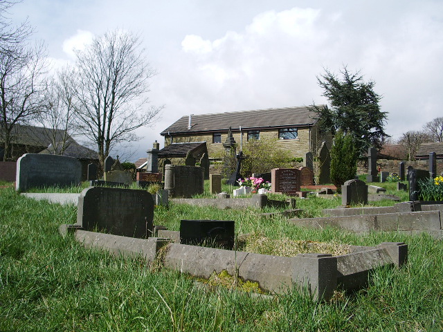 File:Former Wesleyan Church, Worsthorne, Graveyard - geograph.org.uk - 771679.jpg