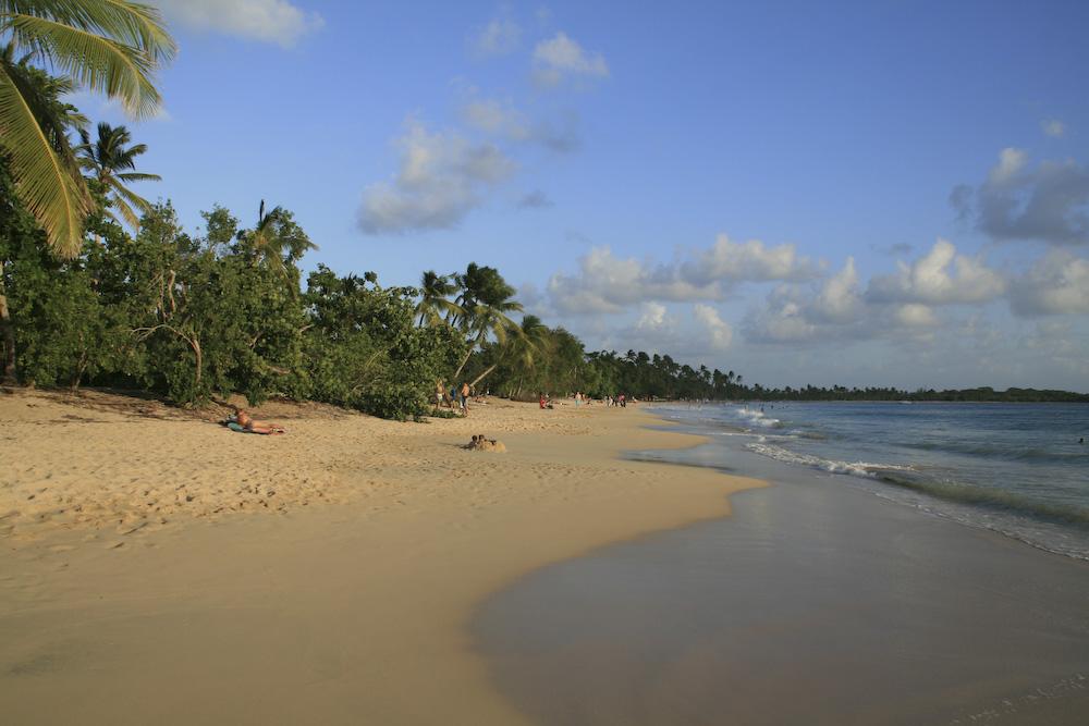 The stunning Les Salines Beach in Martinique