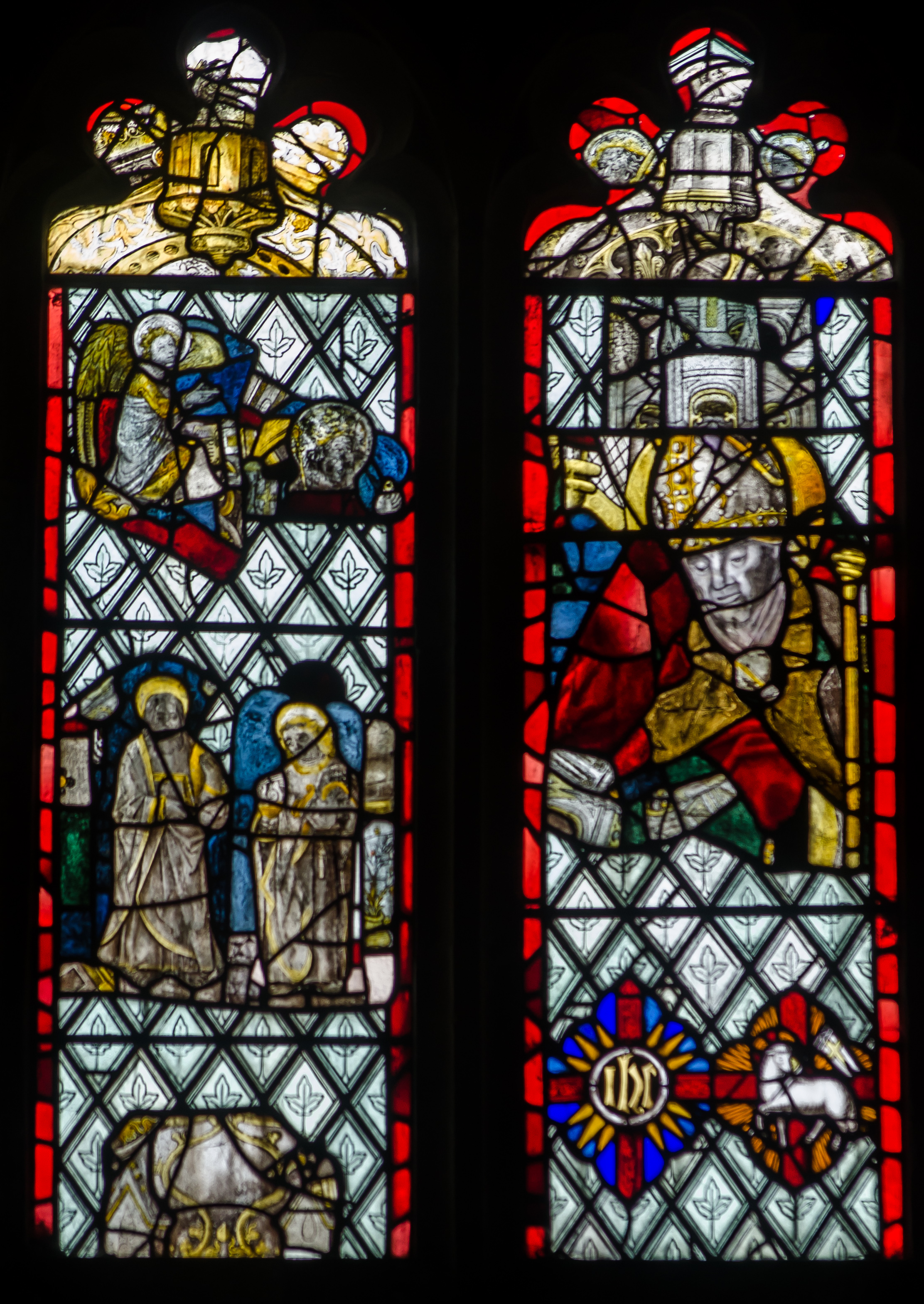 File Medieval Stained Glass St George S Church Brede Jpg Wikimedia Commons