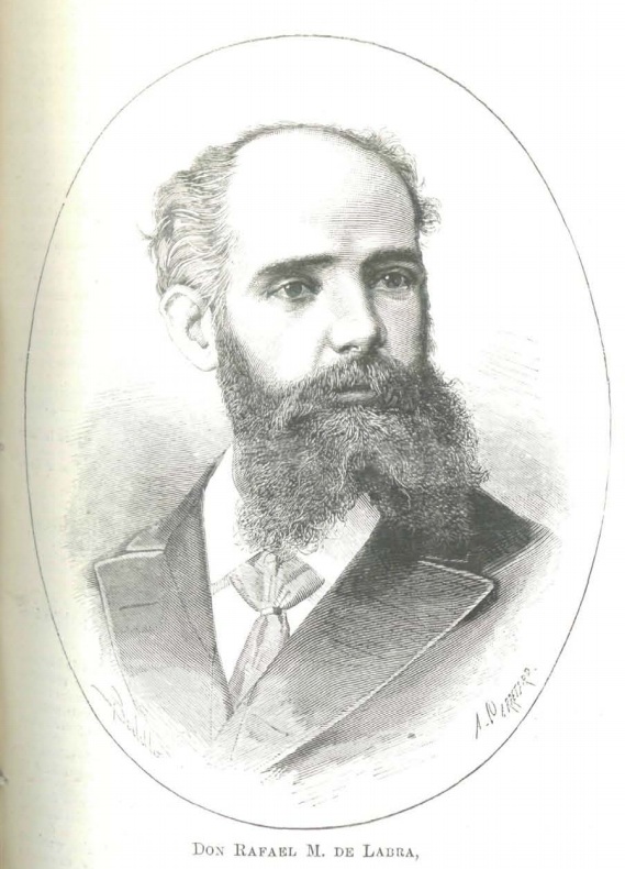 Retrato de Labra publicado el 8 de abril de 1881 en ''[[La Ilustración Española y Americana