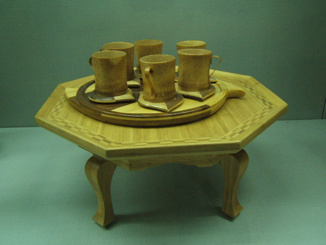 File:The Bamboo Cups and table.JPG