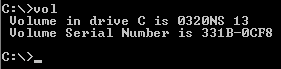 Der Windows XP vol-Befehl