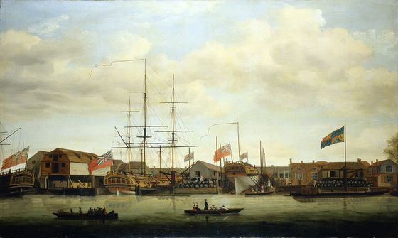 File:A small shipyard on the Thames - Francis Holman.jpg