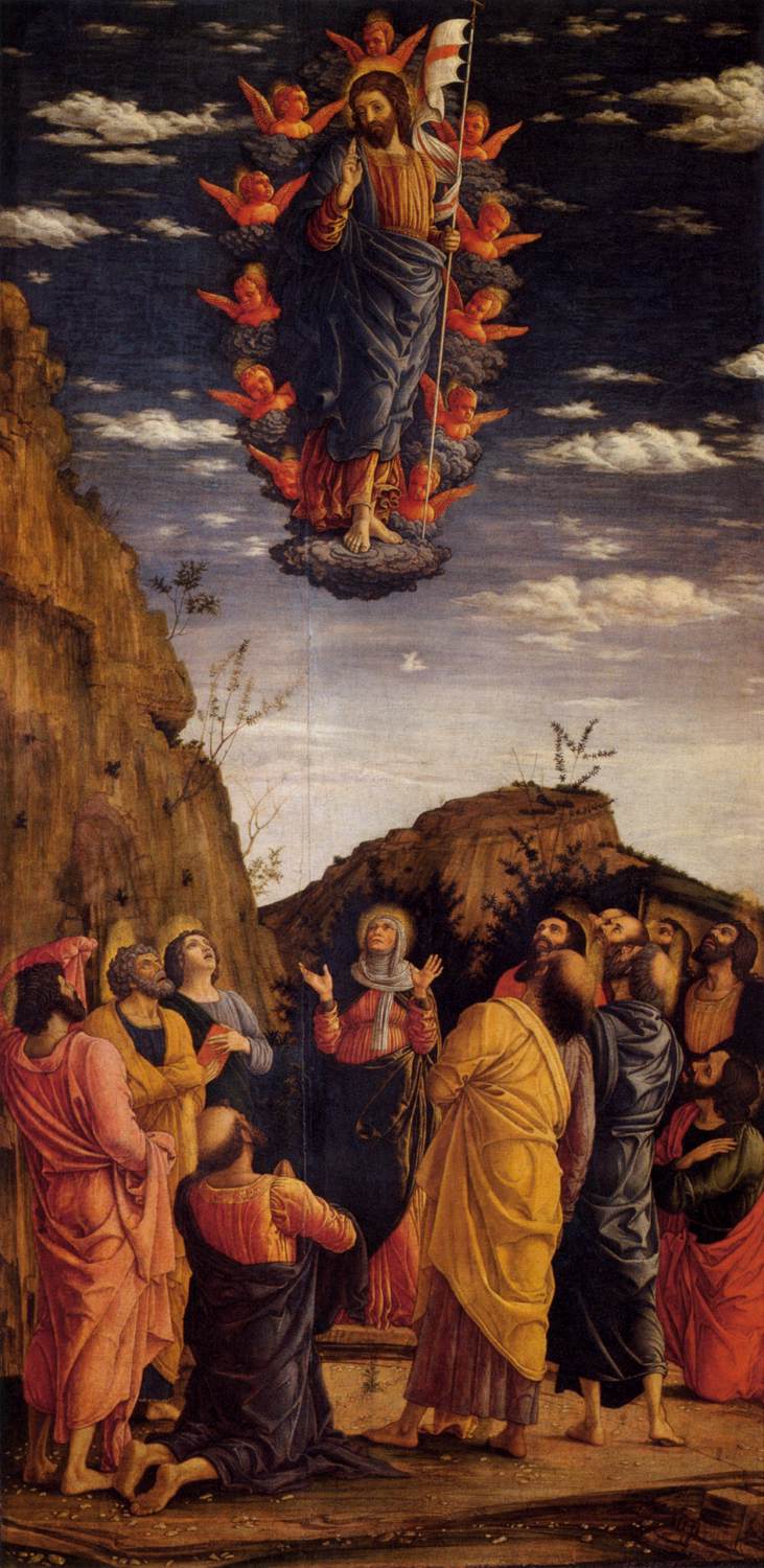 Ascension of Christ by Andrea Mantegna, Acts 1:1-10, Bible.Gallery
