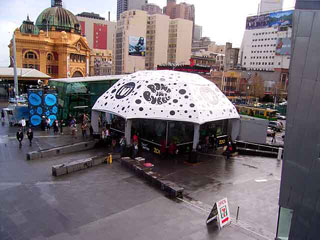 Regurgitator's Bubble at Federation Square Bubble 02.jpg