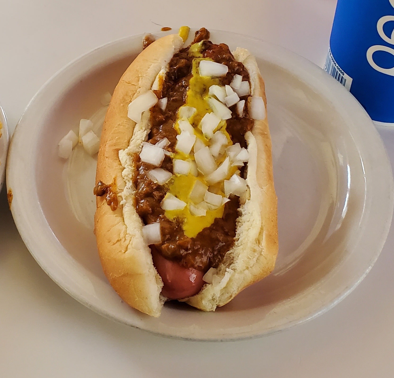 Coney Island hot dog from American Coney Island in Detroit.jpg