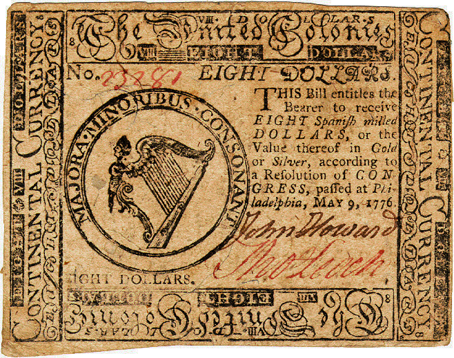 File:Continental Currency $8 banknote obverse (May 9, 1776).jpg