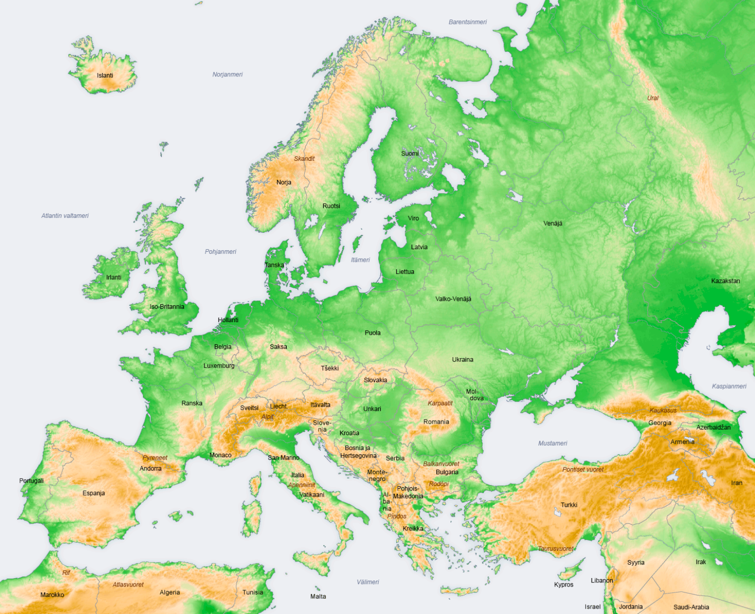File:Euroopan topografinen  - Wikimedia Commons