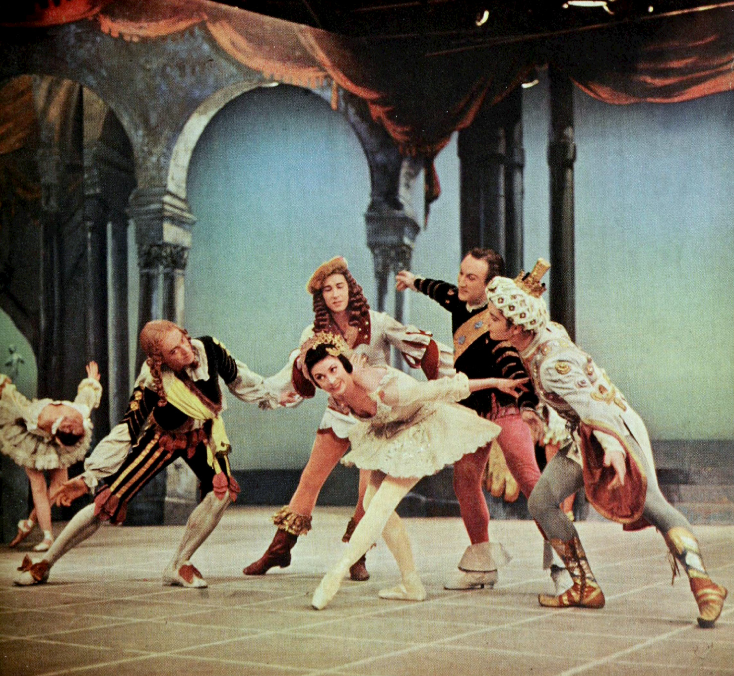 Dame Margot Fonteyn performing ballet dance with Rudolf Nureyev 8x10 photo 
