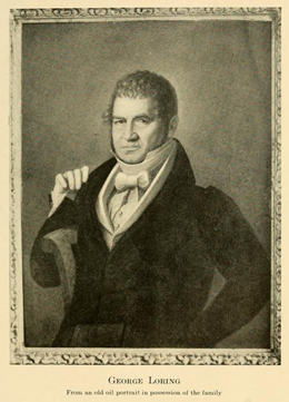 Successful Massachusetts merchant George Loring after he had moved to Malaga, Spain. He was the father of the first Marquis de Casa Loring George Loring.PNG