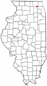 Umístění Algonquin, Illinois
