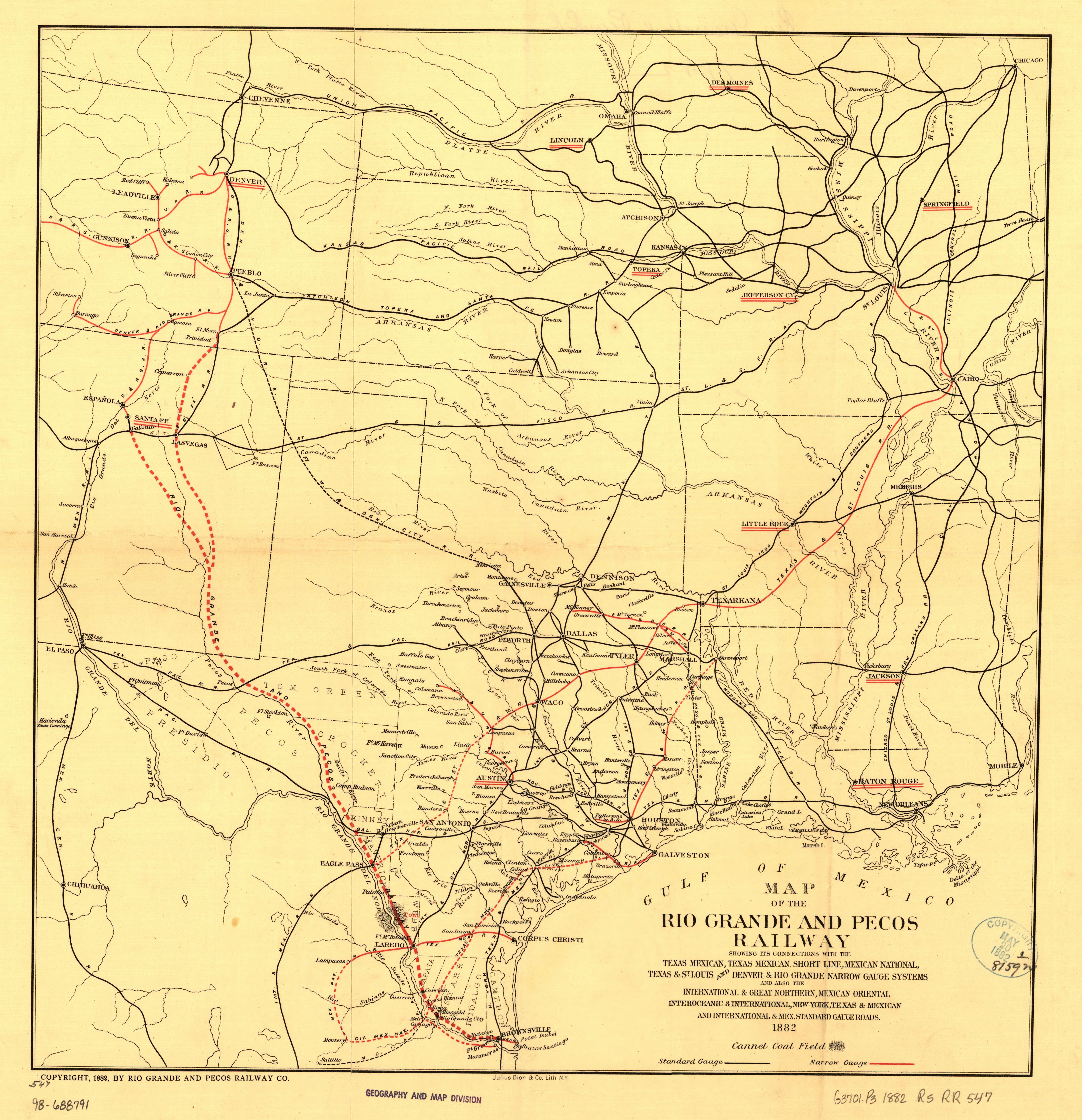 texas railroad system maps