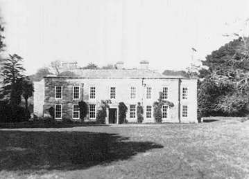 Menabilly House, Cornwell um 1920. Das Anwesen diente als Vorlage für Manderley.