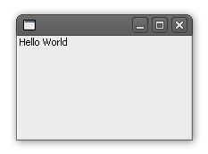 A simple GUI application using SWT running in a GTK environment