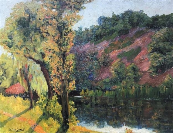 File:Smith Alfred - Bords de la rivière en auromne.jpg