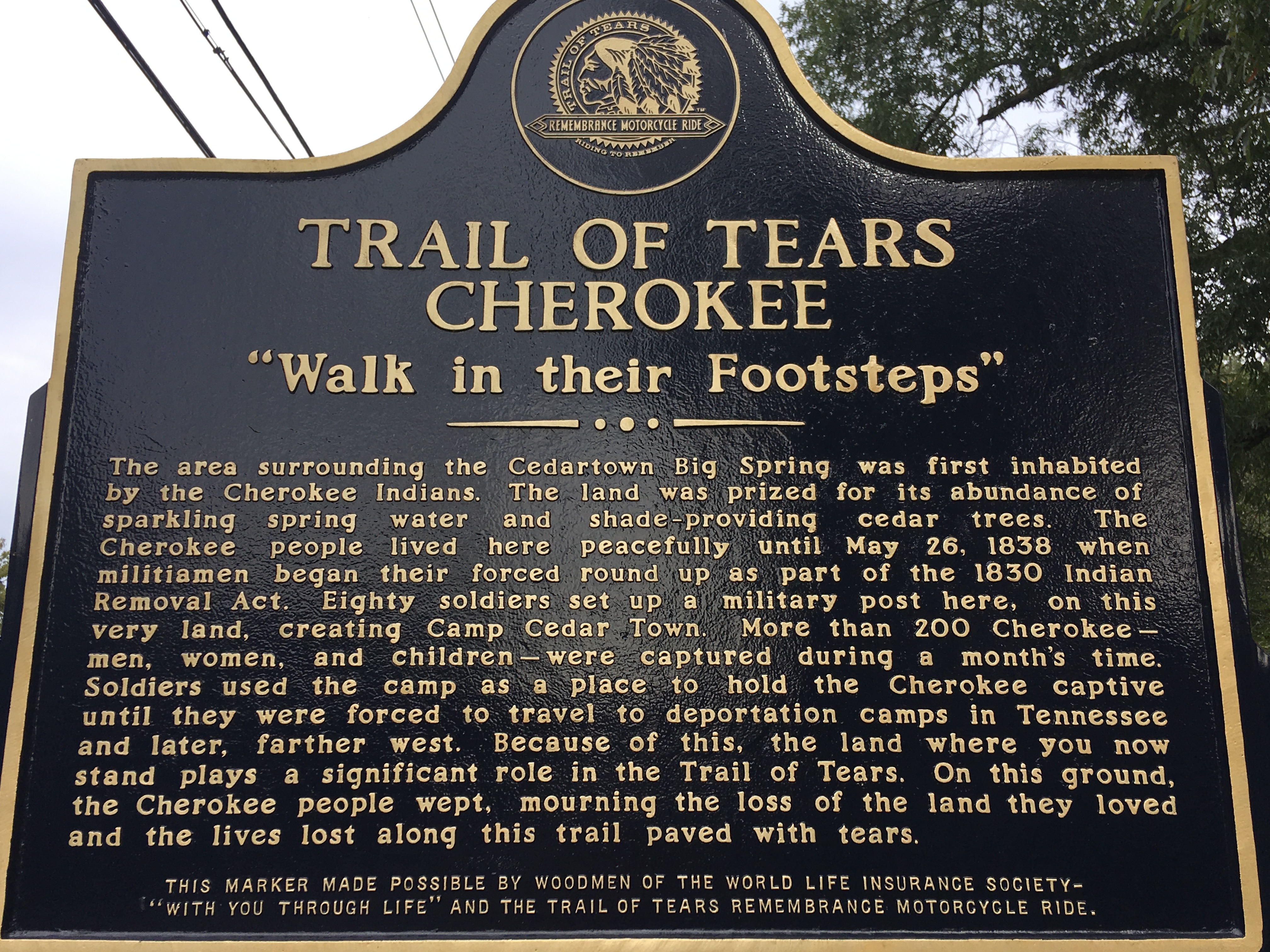 trail of tears famous symbol