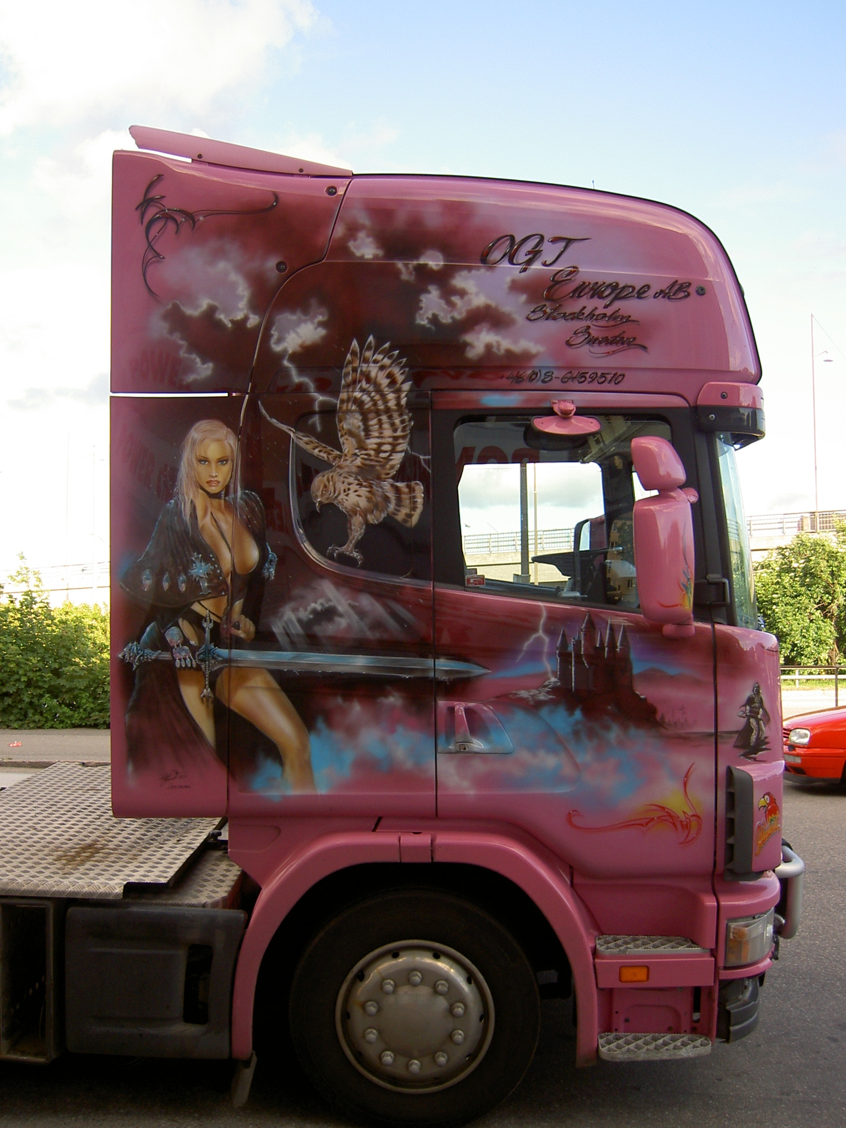 File Truck  airbrushed paint  job jpg Wikimedia Commons