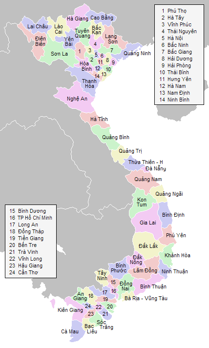 Postal codes in Vietnam - Wikipedia