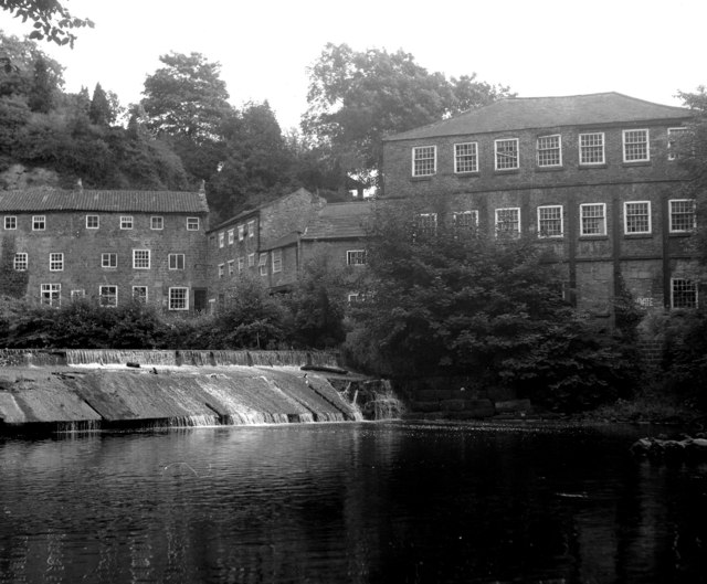 File:Weir and Mill, River Nidd, Knaresborough, Yorkshire - geograph.org.uk - 377044.jpg