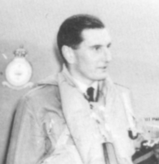 Humphrey after his 1953 record-breaking flight from Cape Town to London.