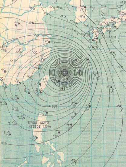 File:1,August,1956 Typhoon weather map.png