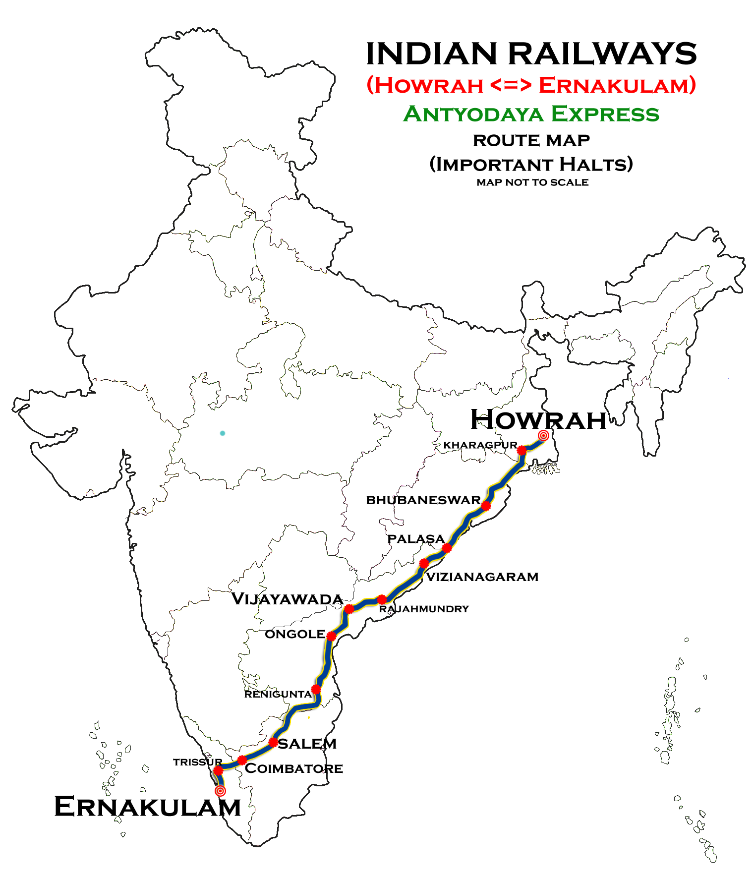 Indian Railway Route Chart