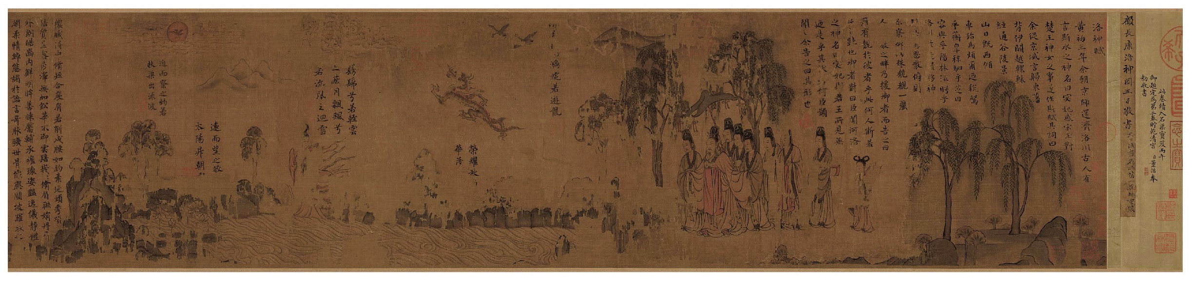 File B Gu Kaizhi Nymph Of The Luo River Section Southern Song Copy Liaoning Provincial Museum Jpg 维基百科 自由的百科全书