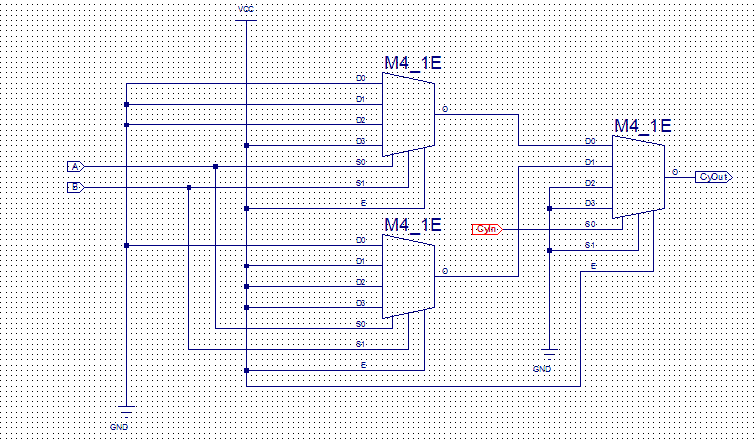 Mux4 pn схема