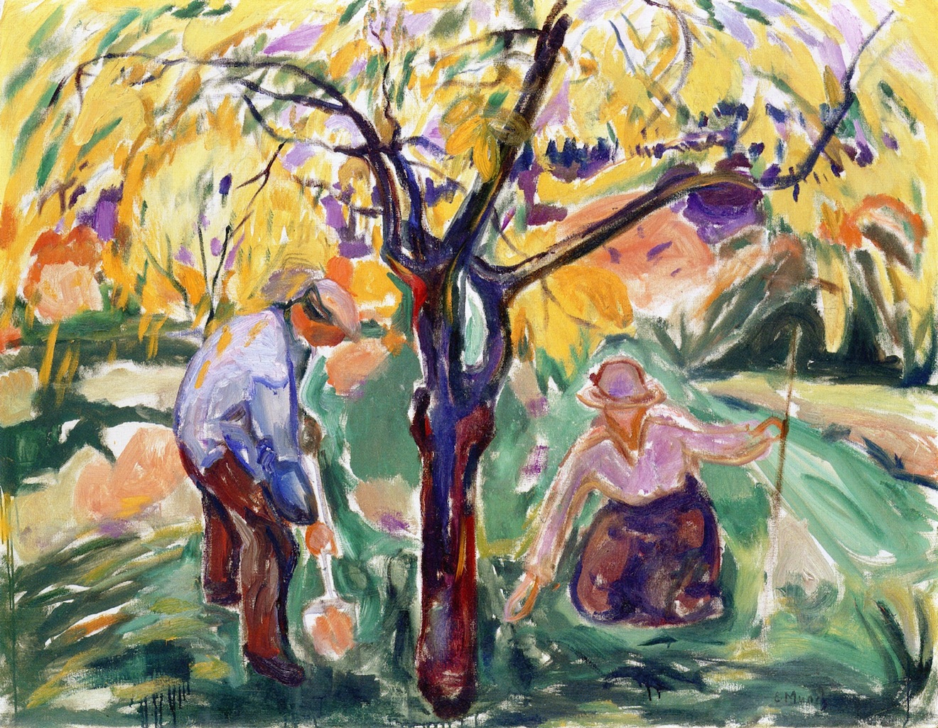 https://upload.wikimedia.org/wikipedia/commons/9/97/Edvard_Munch_-_The_Apple_Tree_%281921%29.jpg