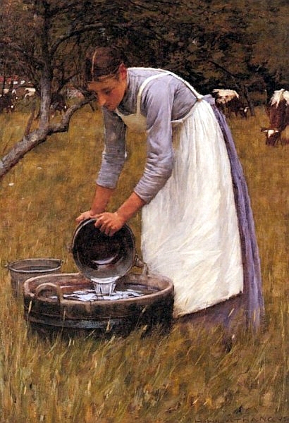 File:Henry Herbert La Thangue - Watering The Cows.jpg