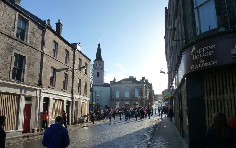 File:Jedburgh centre during Ba Game (geograph 4368769).jpg