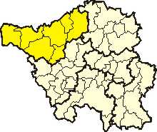 Poziția regiunii Districtul Merzig-Wadern